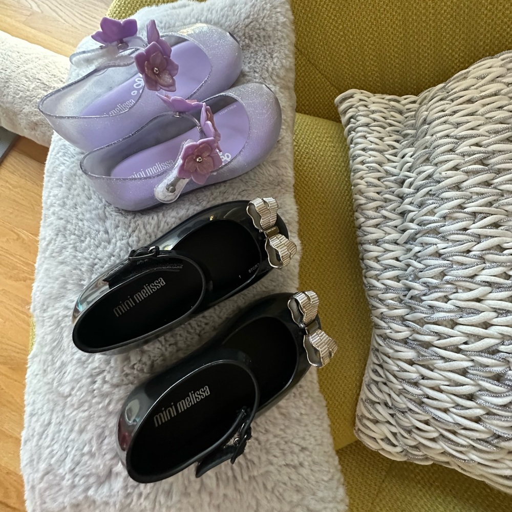 Mini Melissa shoes 2 pairs